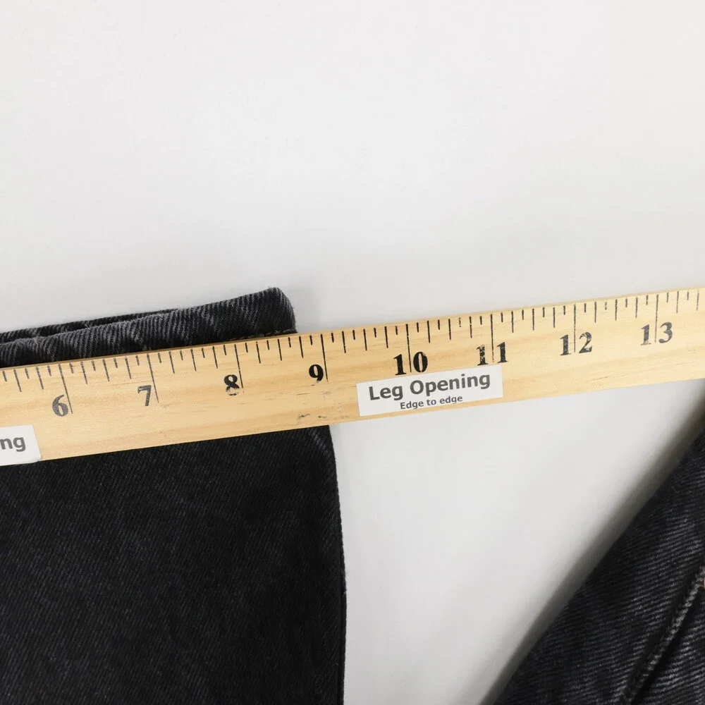 Levis 501 Jeans Mens 36x32 Black Straight Leg Button Fly Denim Original Fit